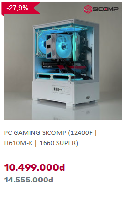 PC Gaming LOL 12400F RTX 1660 Super