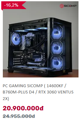 PC Gaming LOL 14600KF RTX 3060