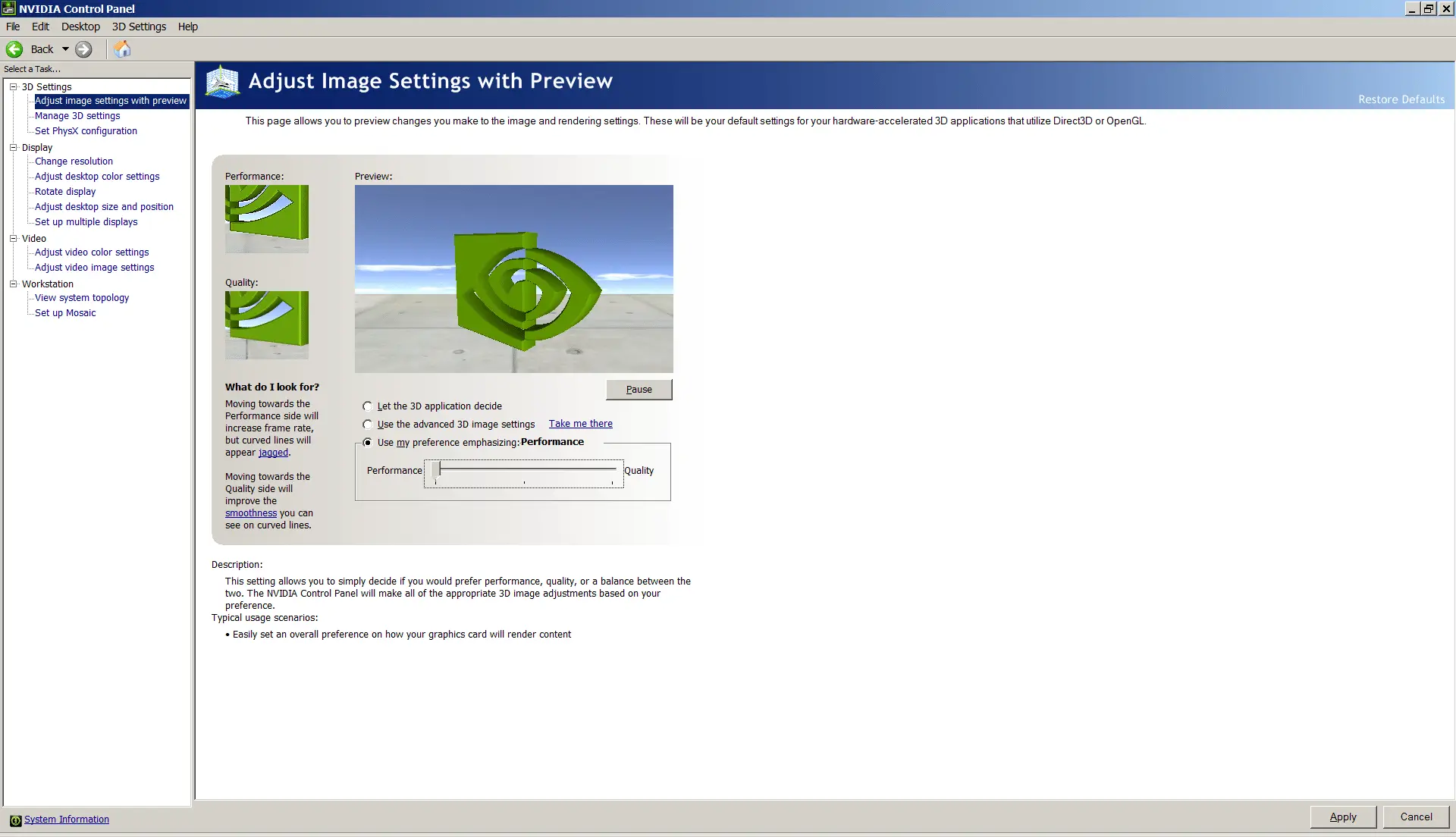 Nvidia Control Panel Nvidia Control Panel
