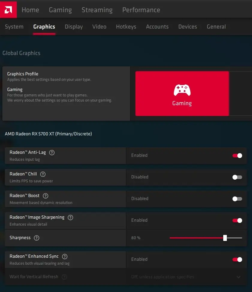 AMD Video Setting AMD Video Setting