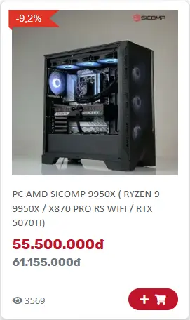 PC AMD SICOMP 9950X