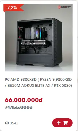 PC AMD 9800X3D