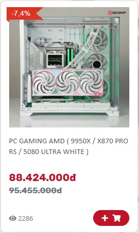 PC GAMING AMD WHITE