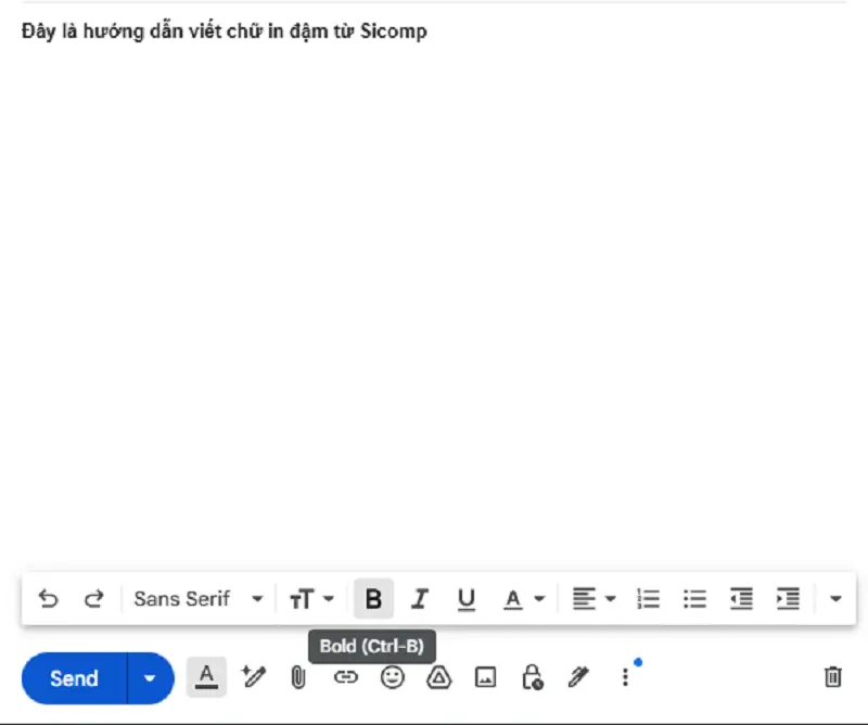 Viết chữ in đậm trong Email (Gmail, Outlook,...)