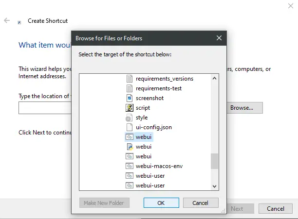 Nhấn Browse để chọn file ứng dụng.