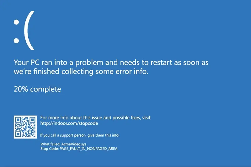 Các mã lỗi khi máy bị màn hình xanh do Ram