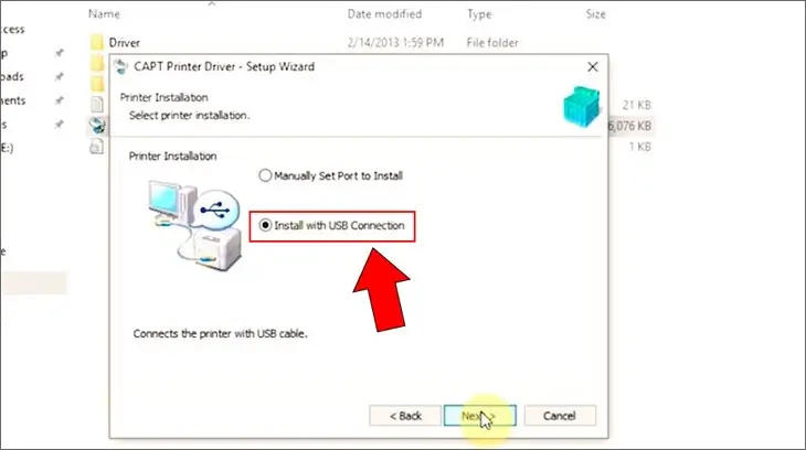 Tiến hành cài đặt Driver máy in