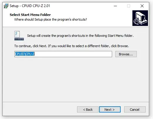Tạo icon CPU-Z ngoài Desktop