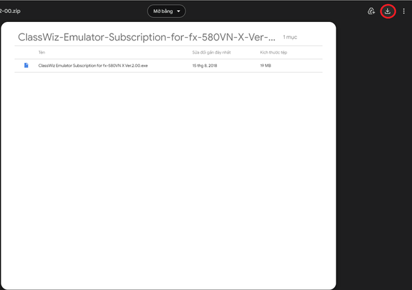 Tải Casio 580VN X Tải phần mềm giả lập Casio fx-580VN X