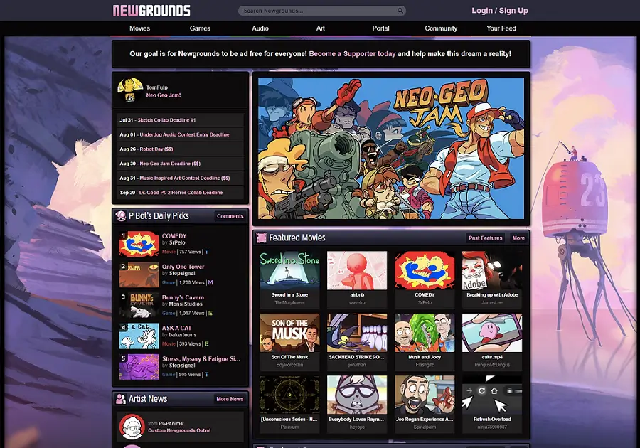Web game Newgrounds