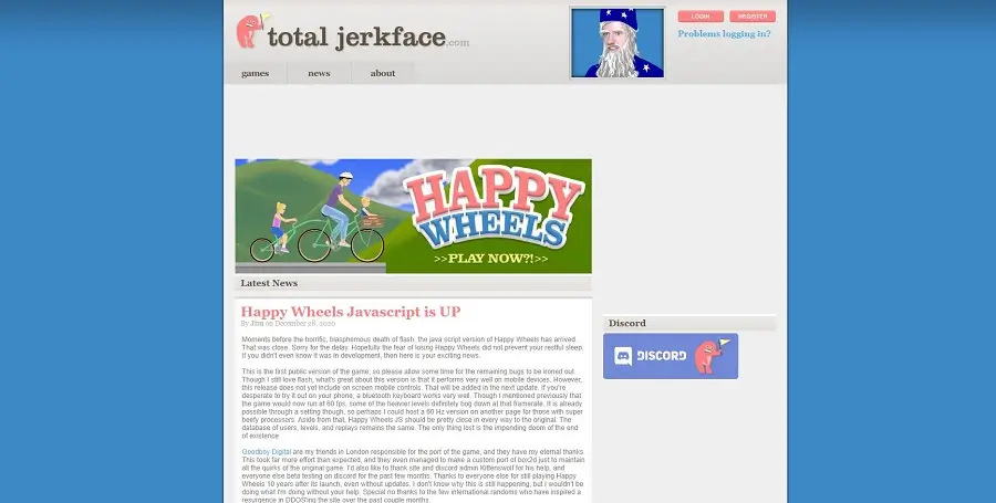 Total Jerkface Happy Wheels