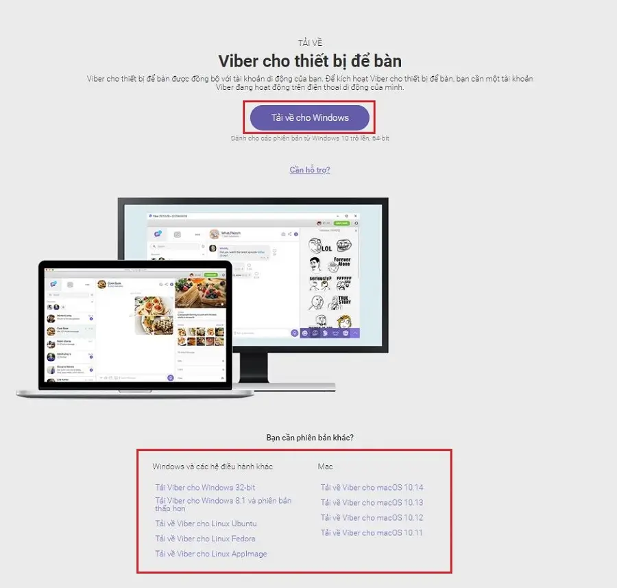 Tải Viber cho PC