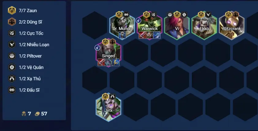 Đội hình Zaun giữa game