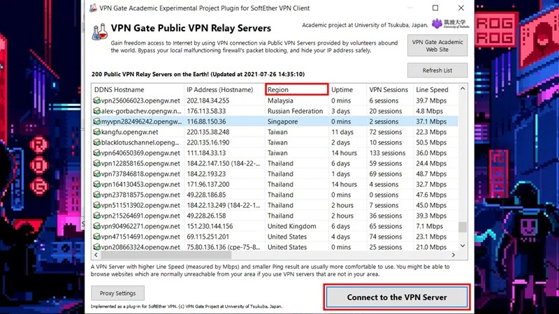 Kết nối VPN Server