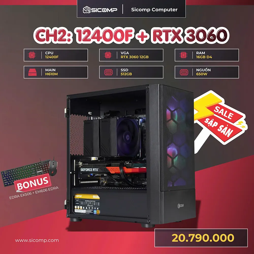 PC GAMING 12400F 3060