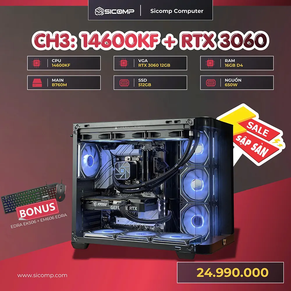 PC GAMING 14600KF 3060