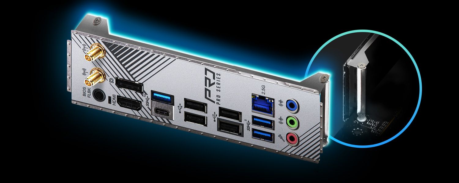 Chi tiết các cổng kết nối ngoại vi I/O phía sau